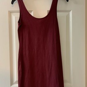NWOT Maroon T-shirt dress